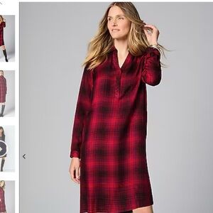 J. Jill Red Plaid Dress